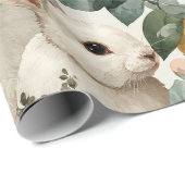 Oud Pasen Konijn Bloemmotief (9) Cadeaupapier (Rol Hoek)