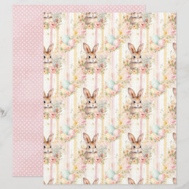 Oud Pasen Konijn Scrapbook Papier