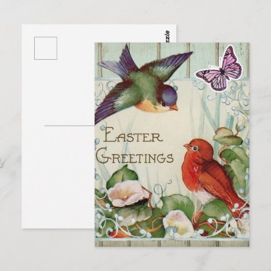Oud Pasen Lentegroet Briefkaart (Voorkant / Achterkant)