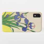 Oud Pasen, Paarse Tuin Iris Bloemen Case-Mate iPhone Case (Achterkant (horizontaal))