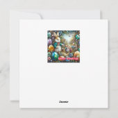 Oud Pasen ~ PASTE GREETENS ~ Konijn ~ Feestdagenkaart (Achterkant)