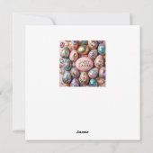 Oud Pasen ~ PASTE GREETENS ~ Paaseieren ~ Feestdagenkaart (Achterkant)