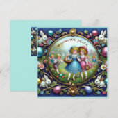 Oud Pasen ~PEST UW VREDE TOE ~ Kinderen ~ Feestdagenkaart (Voorkant / Achterkant)