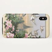 Oud Pasen, Witte Duiven Vogels en Bloemen Case-Mate iPhone Case (Achterkant (horizontaal))