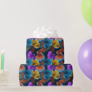 Oud patroon van Beta-vis  Cadeaupapier
