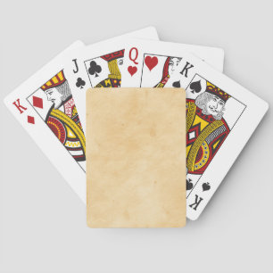 Oud perkament achtergrond bevlekt gevlekt uiterlij pokerkaarten