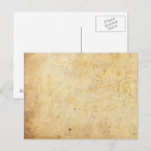 Oud perkament Briefkaart (Voorkant / Achterkant)