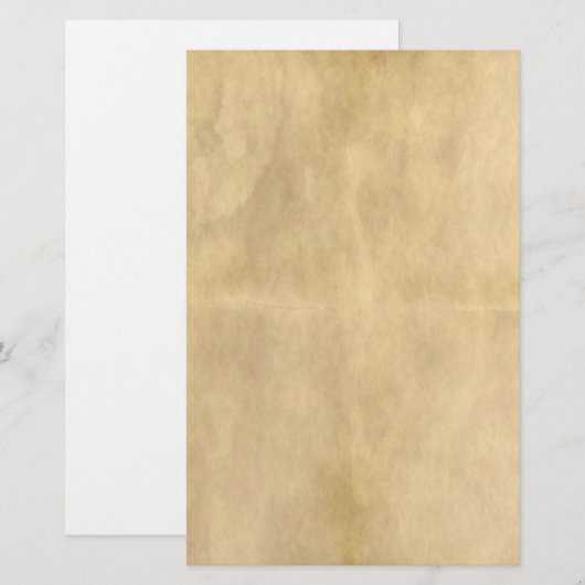 oud perkament briefpapier (Voorkant / Achterkant)