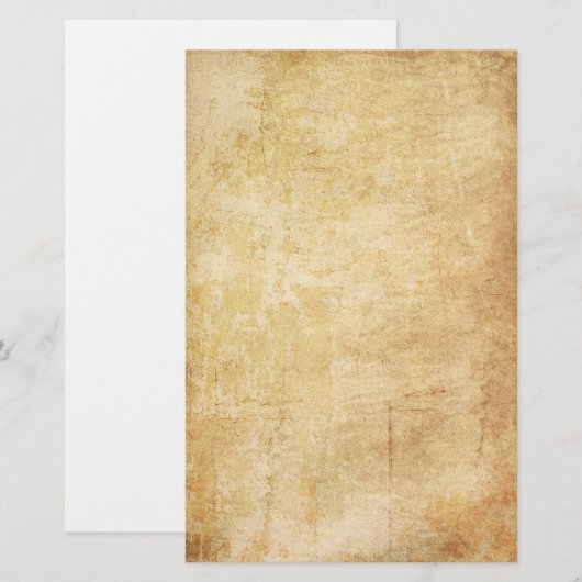 Oud  perkament briefpapier (Voorkant / Achterkant)
