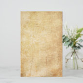 Oud  perkament briefpapier (Staand voorkant)
