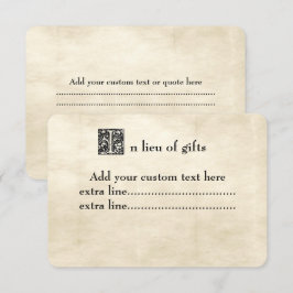 Oud perkament fancy verhaalboek lettertype invoegk kaart