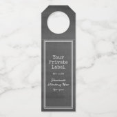  oud perkament Uw Privé Etiket Bo Flessenhanger (Voorkant)