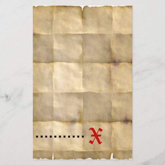 Oud perkamentpapier briefpapier (Voorkant)