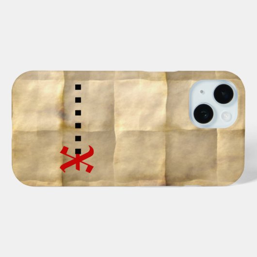 Oud perkamentpapier Case-Mate iPhone case (Achterkant (horizontaal))