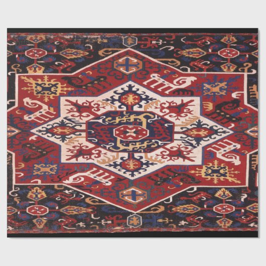 Oud Perzisch patroon Cadeaupapier (Vlak)