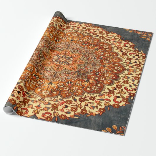 Oud-Perzisch patroon uiterlijk Cadeaupapier (Uitgerold)