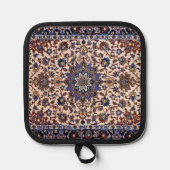 Oud Perzisch Tapijt, Blauw Oriëntaals Kleed Pannenlap (Voorkant)