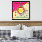 Oud Perzisch Tapijtpatroonontwerp  Canvas Afdruk (Insitu (Slaapkamer))