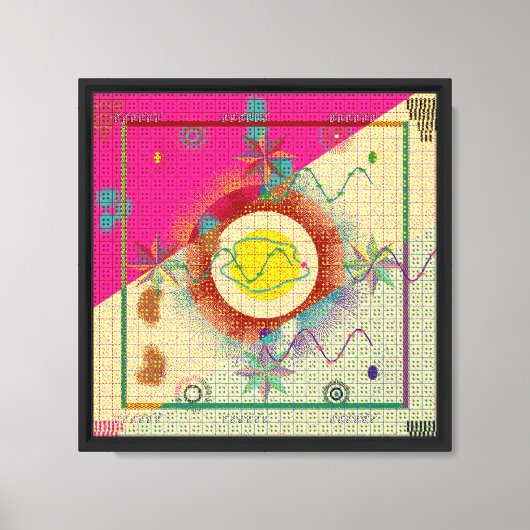 Oud Perzisch Tapijtpatroonontwerp  Canvas Afdruk (Voorkant)