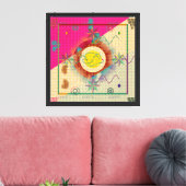 Oud Perzisch Tapijtpatroonontwerp  Canvas Afdruk (Insitu (Woonkamer))