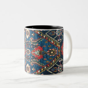 Oud Perzisch Turks patroon, Blauw Tweekleurige Koffiemok