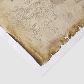 Oud piratenkaartenschip in Storm ontkoppeling Tissuepapier (Detail)