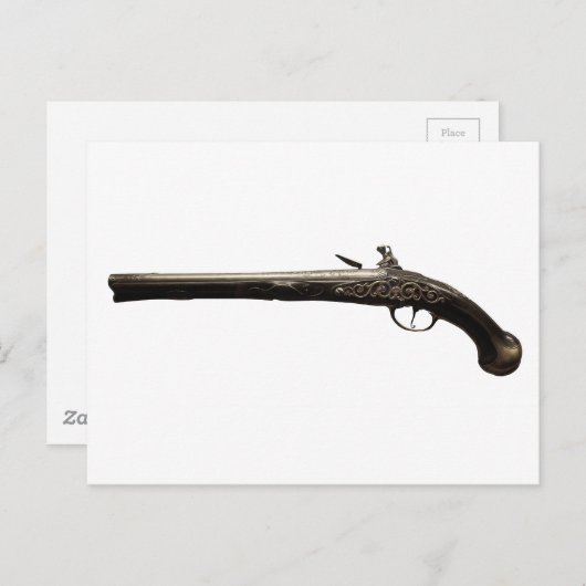 Oud Pistool Briefkaart (Voorkant / Achterkant)