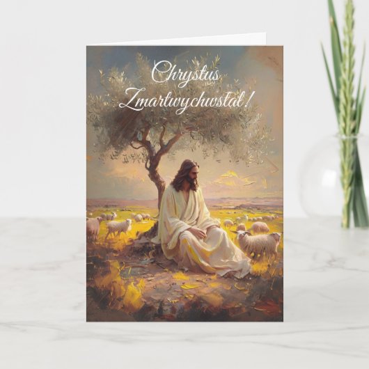 Oud-Pools Pasen Wesolego Alleluja Christelijk (Voorkant)