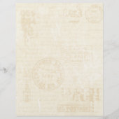 Oud postbriefje met sint Stationery Letterhead (Voorkant)