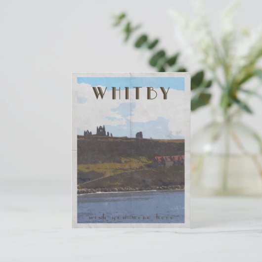 oud poster briefkaart whitby (Staand voorkant)