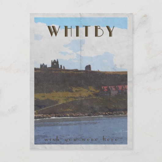 oud poster briefkaart whitby (Voorkant)