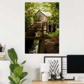 Oud Poster en waterwiel (Thuiskantoor)