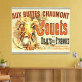 Oud Poster Franse Speelgoed Joets Vrienden Canvas Afdruk (Insitu (Woonkamer))