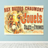 Oud Poster Franse Speelgoed Joets Vrienden Canvas Afdruk (Insitu (Houten vloer))