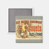 Oud Poster Franse Speelgoed Joets Vrienden Magneet (Voorkant / Achterkant)