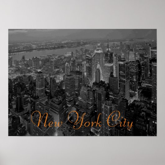 oud Poster New York City Script (Voorkant)