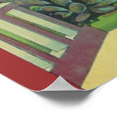 oud poster van het bedrijfsetiket (Hoek)