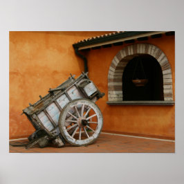 Oud poster voor vervoer