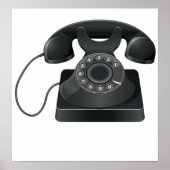Oud Poster voor zwarte telefoon (Voorkant)