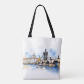 Oud Praag, tijdloze elegantie onderweg Tote Bag (Achterkant)