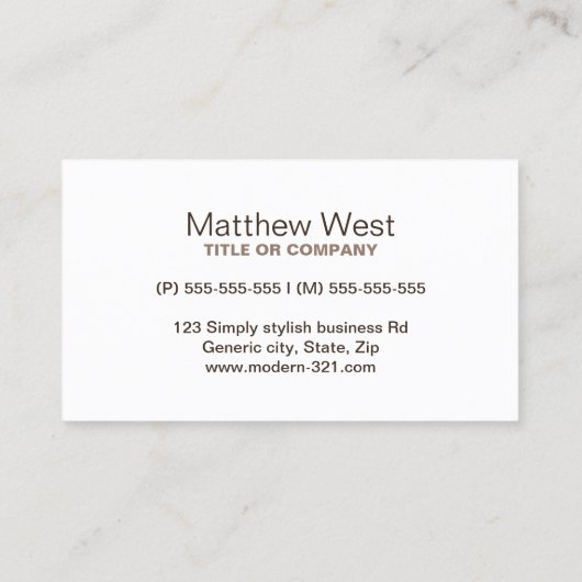 Oud professioneel profiel van houtextracten visitekaartje (Achterkant)