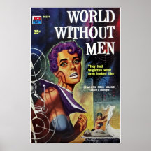 Oud pulpboek Wereld WI zonder Mannen