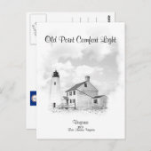 OUD PUNTCOMFORT LICHT - VIRGINIA - BRIEFKAART (Voorkant / Achterkant)