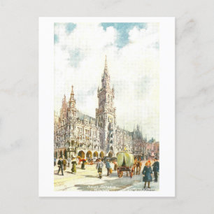 Oud Rathaus in München, Duitsland Briefkaart