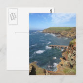 Oud reddingsschip Ramp, Lizard Peninsula, Cornwall Briefkaart (Voorkant / Achterkant)