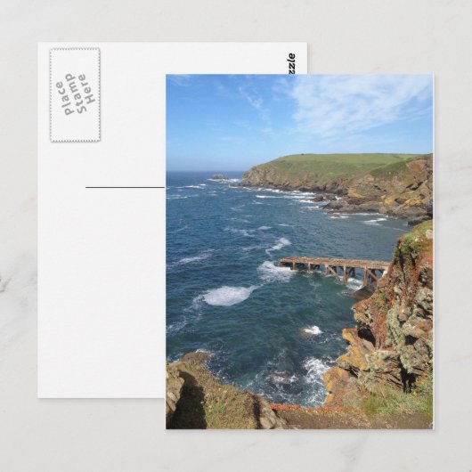 Oud reddingsschip Ramp, Lizard Peninsula, Cornwall Briefkaart (Voorkant / Achterkant)