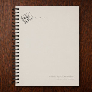 Oud-Regency geïnspireerd brievenboek journaal Notitieboek