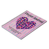 Oud Retro Liefde Hart Kunst Gebed Geloof Dagboek Notitieboek (Linkerzijde)