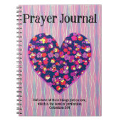 Oud Retro Liefde Hart Kunst Gebed Geloof Dagboek Notitieboek (Voorkant)