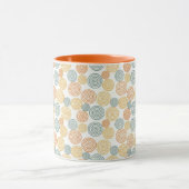 Oud Retro Stijl Achtergrond Patroon Mok (Midden)